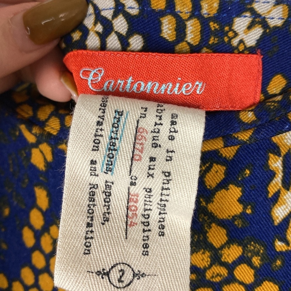 Anthropologie printed cropped wide leg pants - Picture 5 of 6
